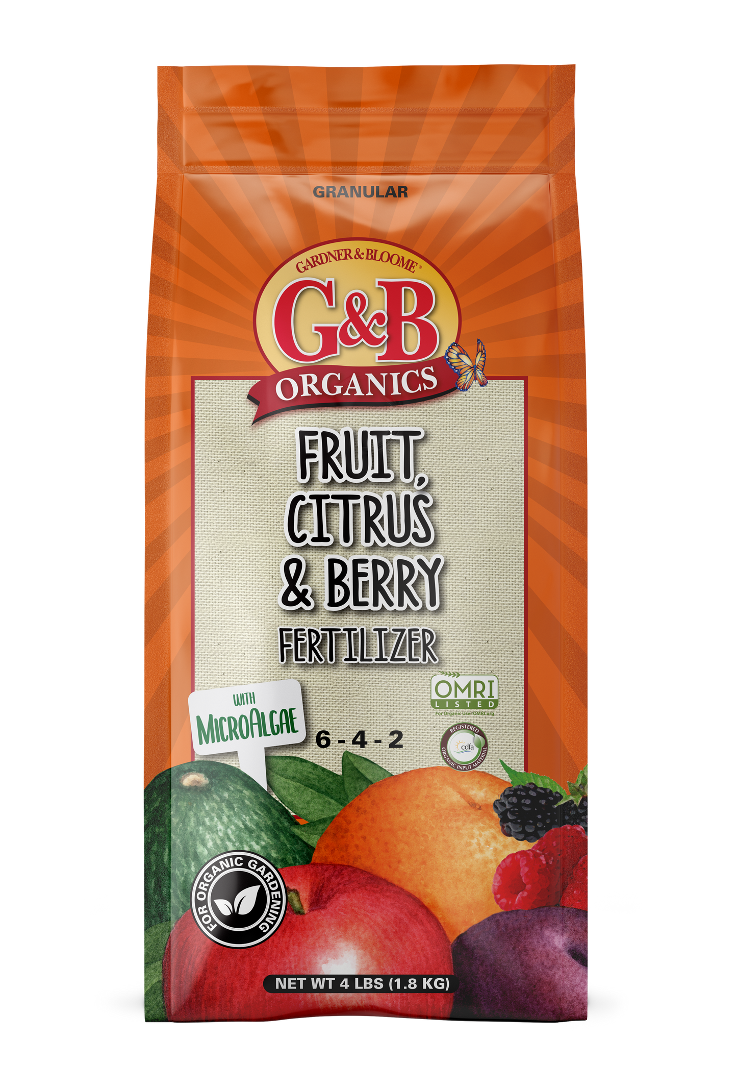 Citrus & Fruit Tree Fertilizer 8-4-2 (4-lb bag)