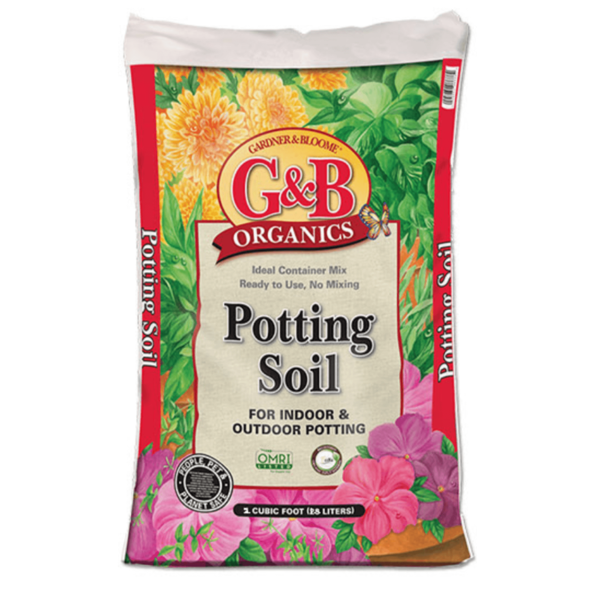 bagged potting mix Organic Potting Soil, Indoor & Outdoor, 2-Cu. Ft