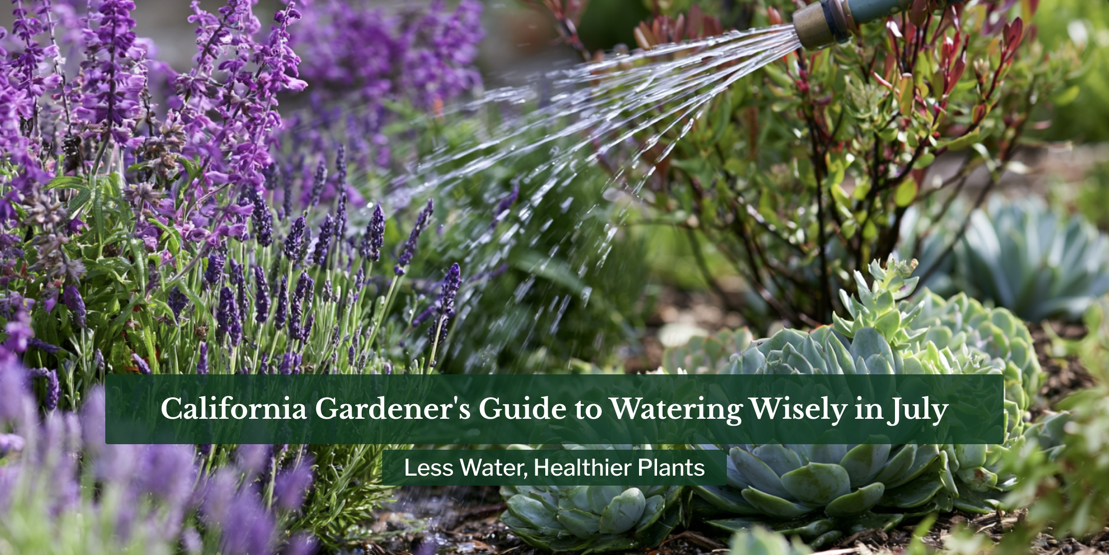 The California Gardener's Guide to Watering Wisely in July: Less Water, Healthier Plants