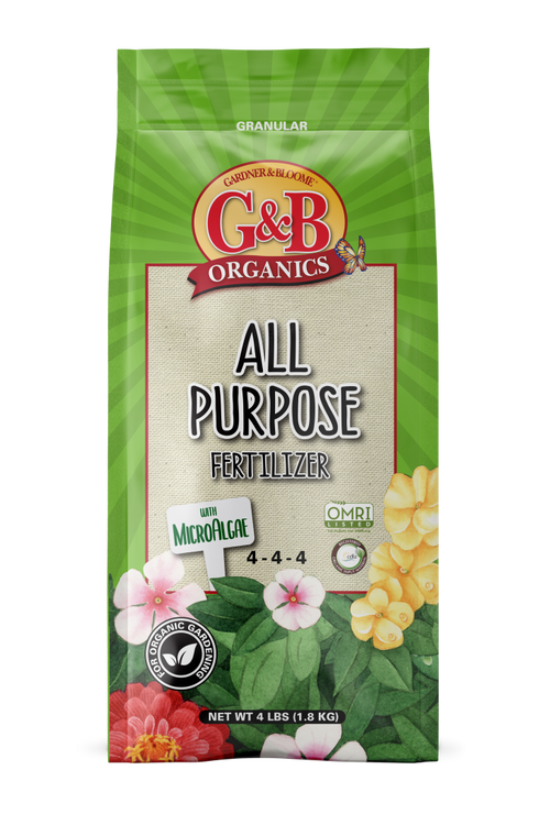 granular plant fertilizer G&B Organics, 4-4-4 All Purpose Fertilizer